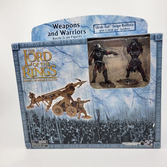 Lord of the Rings Uruk-Hai Seige Ballista with 2 Uruk-hai soldiers. New Sealed - Picture 1 of 12